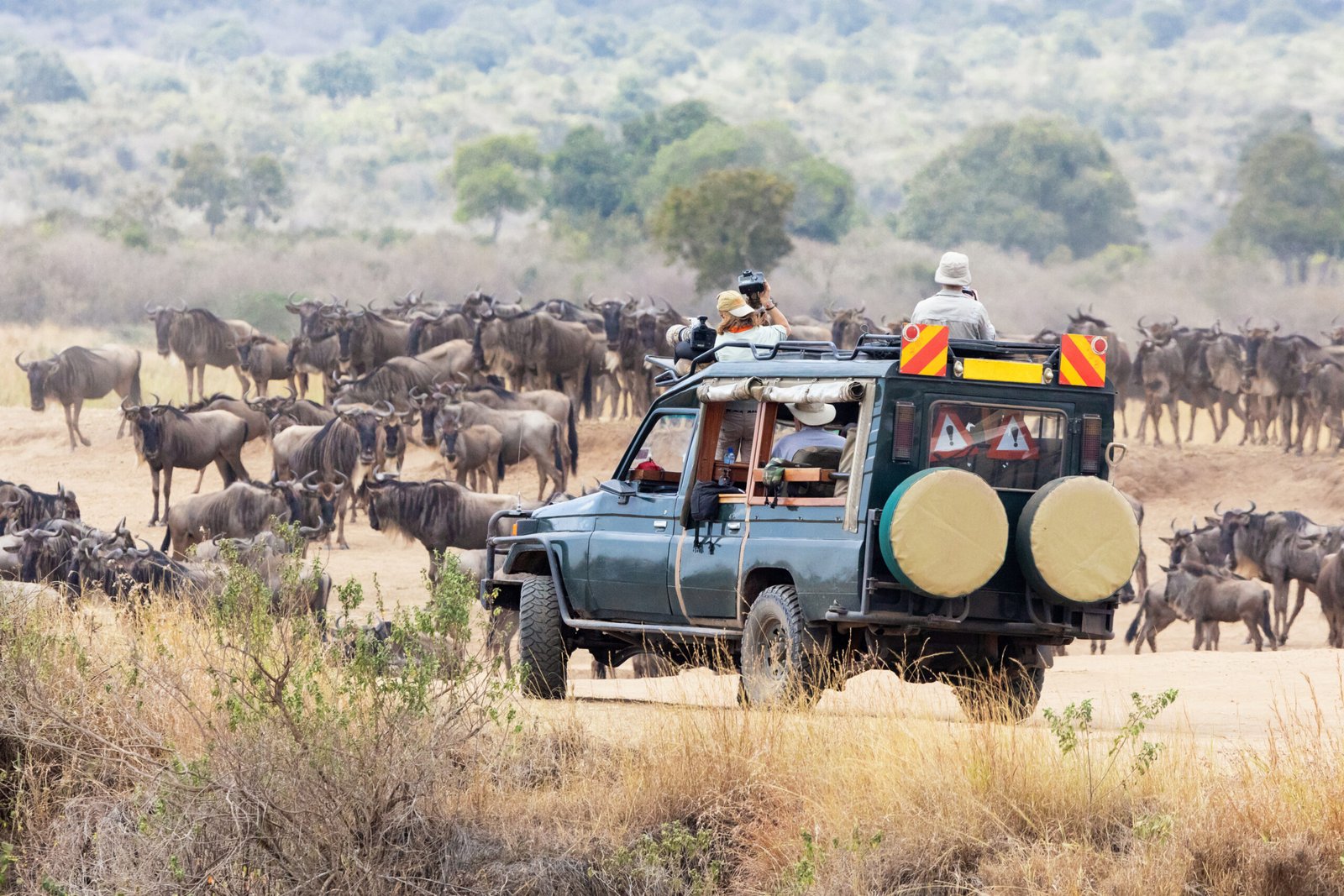 Photographers,,On,A,Safari,Vehicle,In,The,Masai,Mara,,Photograph